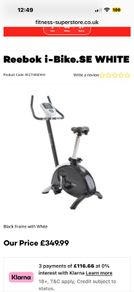 Reebok i bike se white