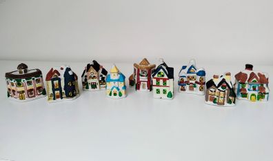 Christmas Winter Town Ceramic Figures