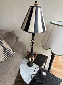 Black and white lamp