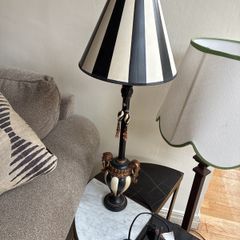 Black and white lamp