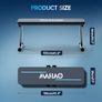 Weight Bench, Foldable Workout Bench for Home Gym with 660 LBS Weight Capacity, Flat Bench Press for Full Body Workout, Black Image 2