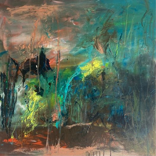Large Original Abstract Painting Irish abstract art Warm Aesthetic