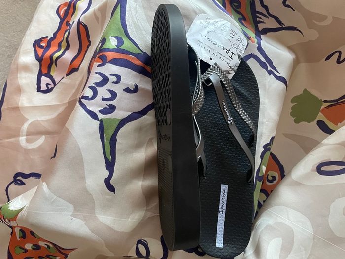 IPANEMA Gun Black Bossa Soft Flip Flops