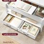 Adjustable Height Gas Cylinder Coffee Table with 2 Drawers Image 4