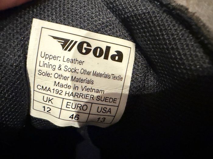 Gola Harrier Suede Navy Blue Trainers EU 46 UK 12 Unworn