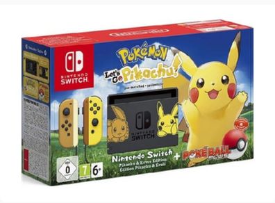 Pristine Nintendo Switch  Pokemon Pikachu & Lets go Eevee Limited Edition