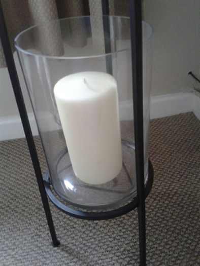 Fab Glass and Metal Candle Holder