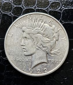 1922 United States 1 Silver Peace Dollar coin