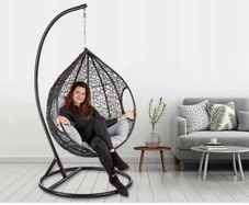 New Garden Rattan Hanging Swing Egg Chairs  / Delivery
