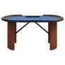 10-Player Poker Table with Chip Tray Image 3