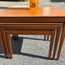Vintage Mid-century Danish style nest of tables c1960 Image 3