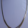 Vintage Solid 9ct Gold 375 Flat Herringbone Style Wishbone Necklet 2,08g Image 5