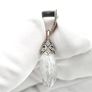 Ornate White Quartz Silver Pendant Image 5