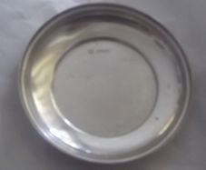 a small solid  silver dish london silver