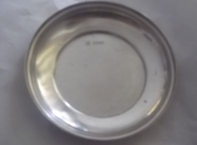 a small solid  silver dish london silver