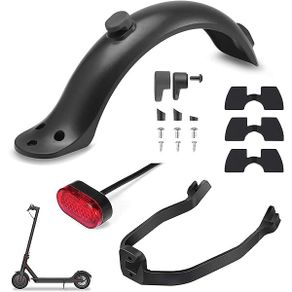 New Scooter Mudguard for Xiaomi Mijia M365 and M365 Pro Electric Scooter Tire Splash Fender with Rear Taillight Back Guard