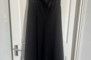 Stunning Wallis black maxi dress strapless corset type top for women size UK14 EU42 Postage included