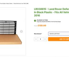 Land Rover Defender Grille (Genuine LR)