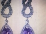 main image for ad 10KT White Gold Filled Amethyst Earrings