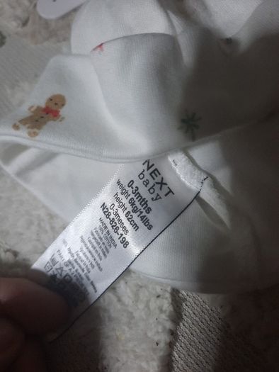 my first Christmas baby set from next