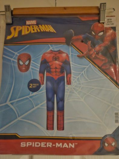 Halloween Costume Spider-man Jumpsuit and Mask