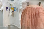 F girls T-shirt and skirt 3/4T