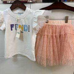 F girls T-shirt and skirt 3/4T