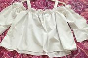 White cotton top size 12