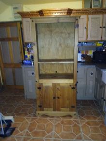 pine cabinet measurements  H 184cm  W 77cm  D 41cm