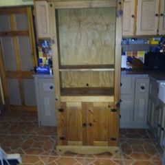 pine cabinet measurements  H 184cm  W 77cm  D 41cm
