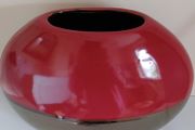 Blood Red Sunset Ceramic Vase