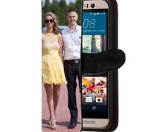 HTC ONE M9 - Personalised Leather wallet case - Front print