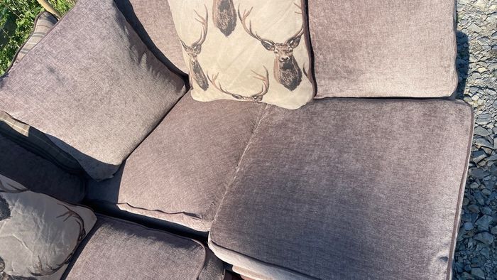 brown corner sofa