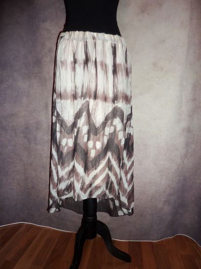 Promod maxi asymmetric front skirt size M