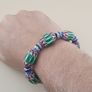 Vintage Venetian Style Chevron Beads Bracelet Image 9