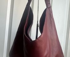 Burgundy leather bag from Muubaa
