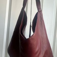 Burgundy leather bag from Muubaa