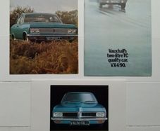Vintage Vauxhall Car Brochures x 3 - Classic Car Brochures