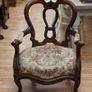 Antique 19th Century French Walnut Armchair Image 2