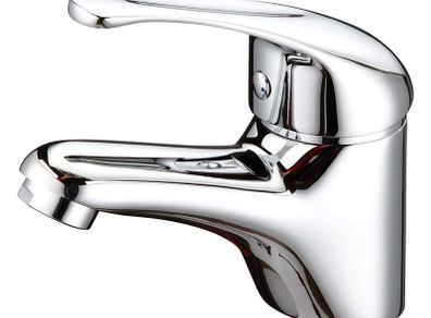 Griferias Single Lever Bathroom Tap Silver Chrome