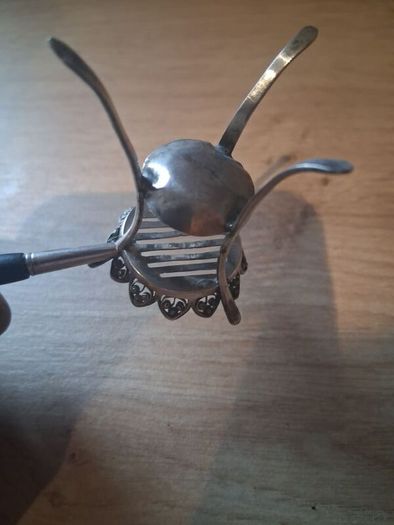 19th Century Sterling Silver Minature Tripod