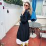 The Frankie Shop Mavis OVersized black trench coat Image 3