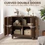 Buffet Storage Cabinet for Living Room Walnut Image 3