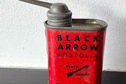 Vintage Black Arrow oil can