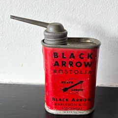 Vintage Black Arrow oil can