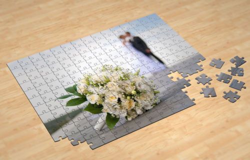 PERSONALISED CUSTOM A4 96 Pieces Jigsaw Puzzle Photo and Message