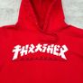 Red Godzilla thrasher hoodie Image 3
