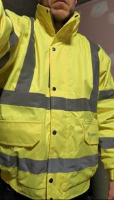 Hi-Vis Jacket New_Yellow Fleece Lined