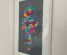 Adrianne Finnerty Original framed print -Spinning a dream