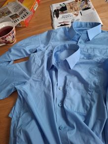 2 x dunnes stores blues shirt